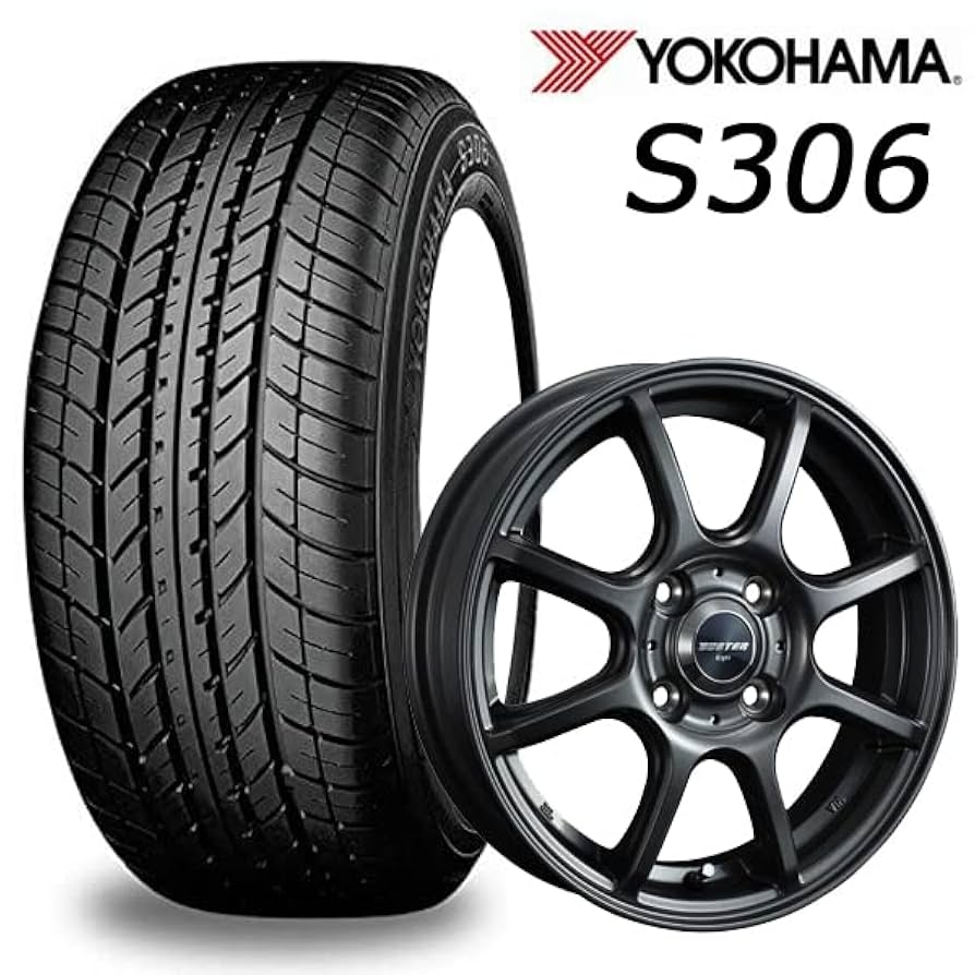 YOKOHAMA 155/65R14 タイヤ・ホイールセット 4本 Amazon | ヨコハマ タイヤ・アルミホイール 4本セット S306 155